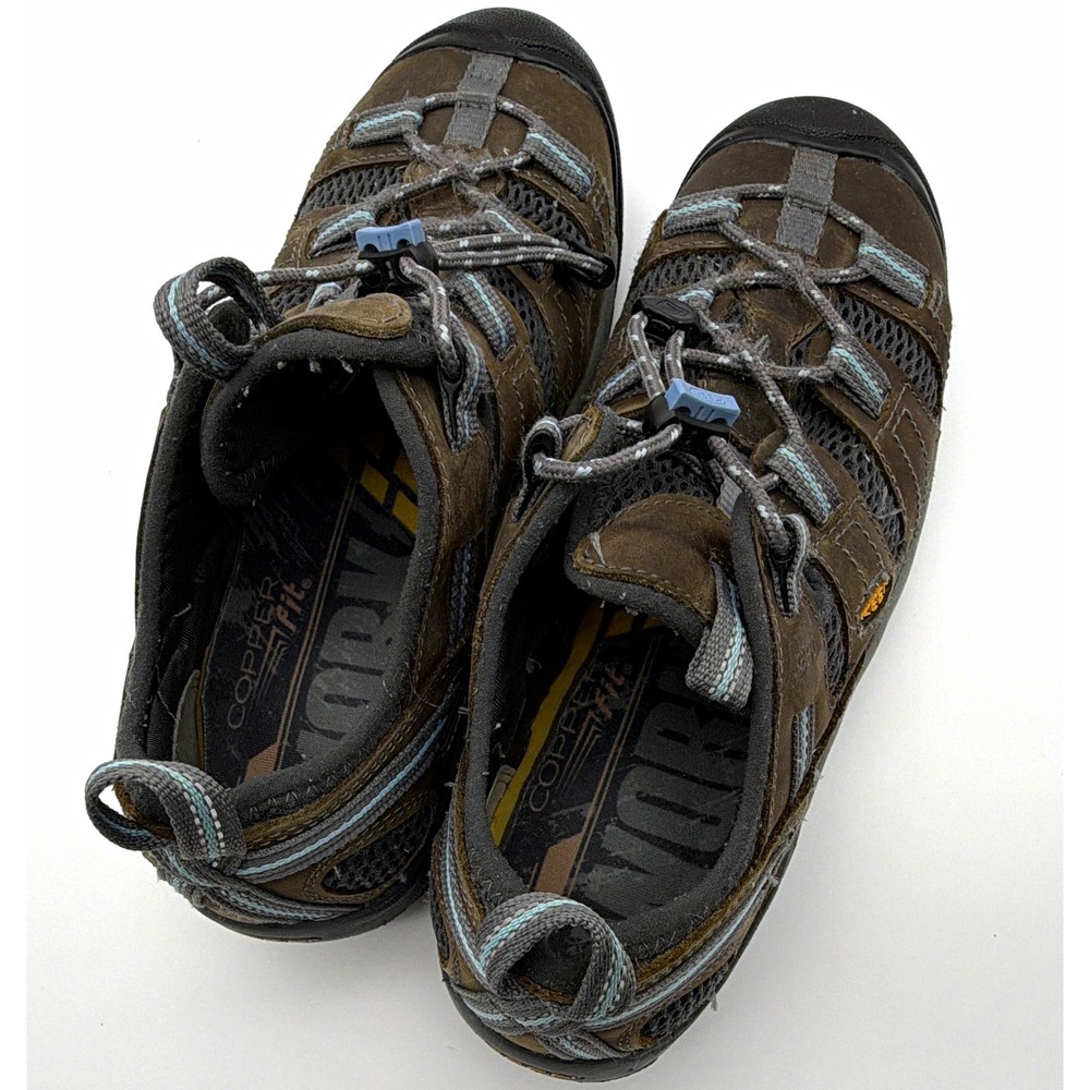 KEEN Atlanta Work Steel Toe Shoes Men's US 9.5 Wide MPN 2413-11  Brown